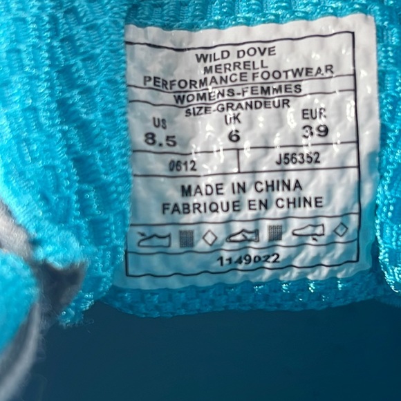 Merrell Women's Wild Dove Gray Aqua Trail Running Shoes Sneakers Size 8.5 - Picture 8 of 8